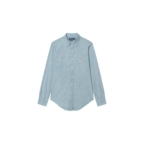 Polo Ralph Lauren Pony Embroidered Curved Hem Shirt