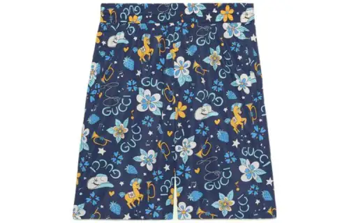 GUCCI Love Parade SS22 Casual Shorts Men's Blue