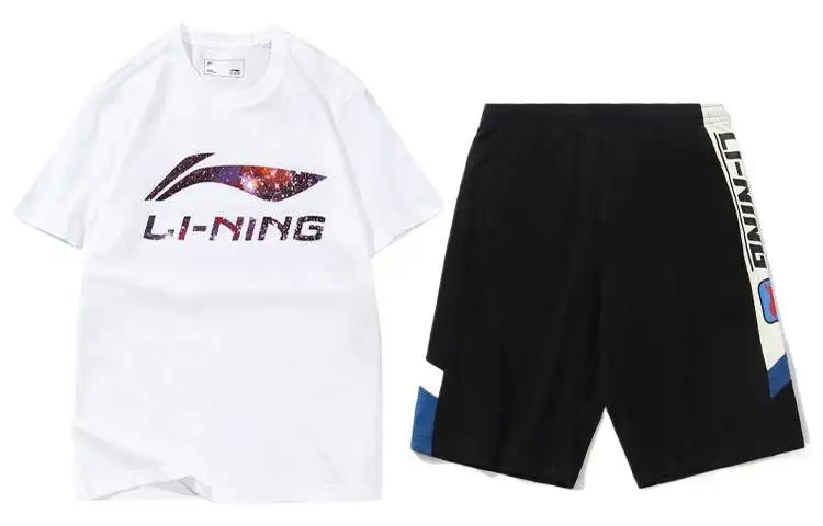 Li Ning Casual Sportswear Men's Crew Neck Moderate