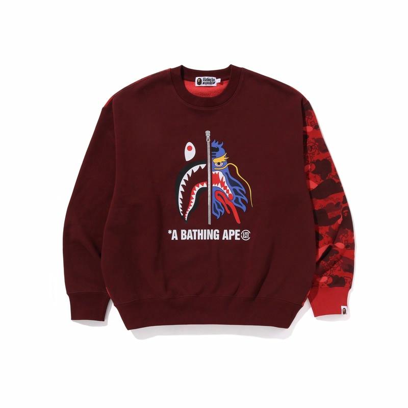 Свитшот A BATHING APE X CLOT (разноцветный)