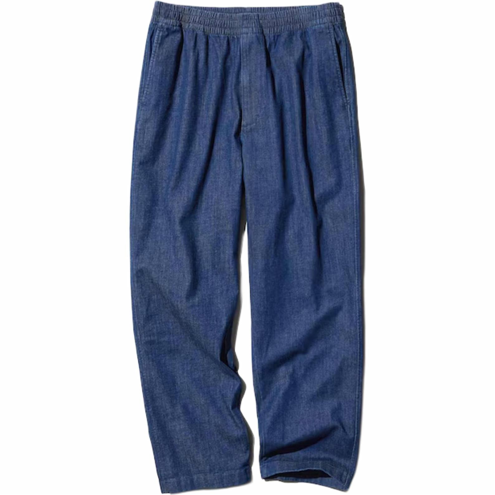 Джинсы UNIQLO Stretch Cropped Denim (темно-синие)