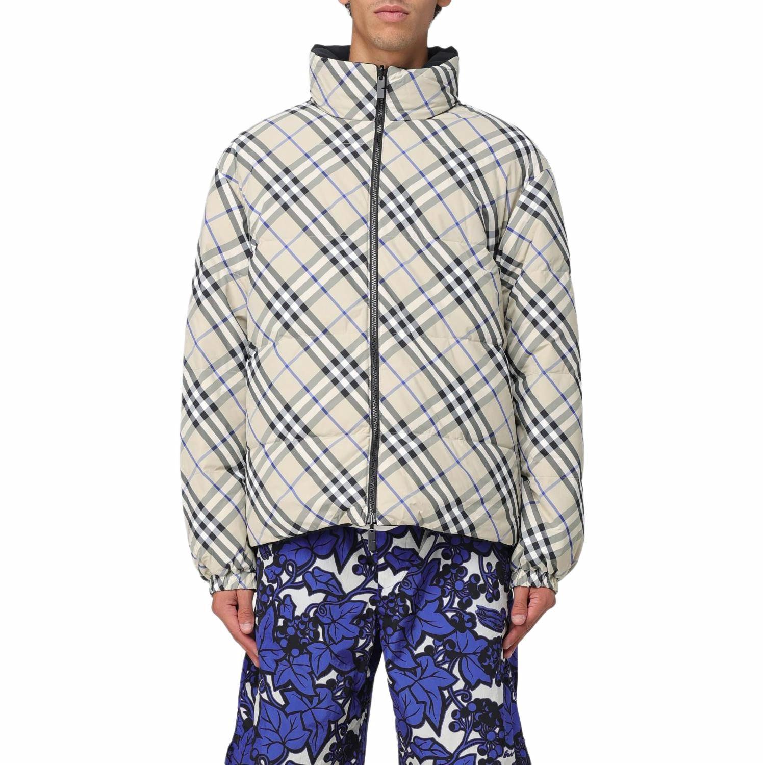 Мужской пуховик Burberry (бежевый)