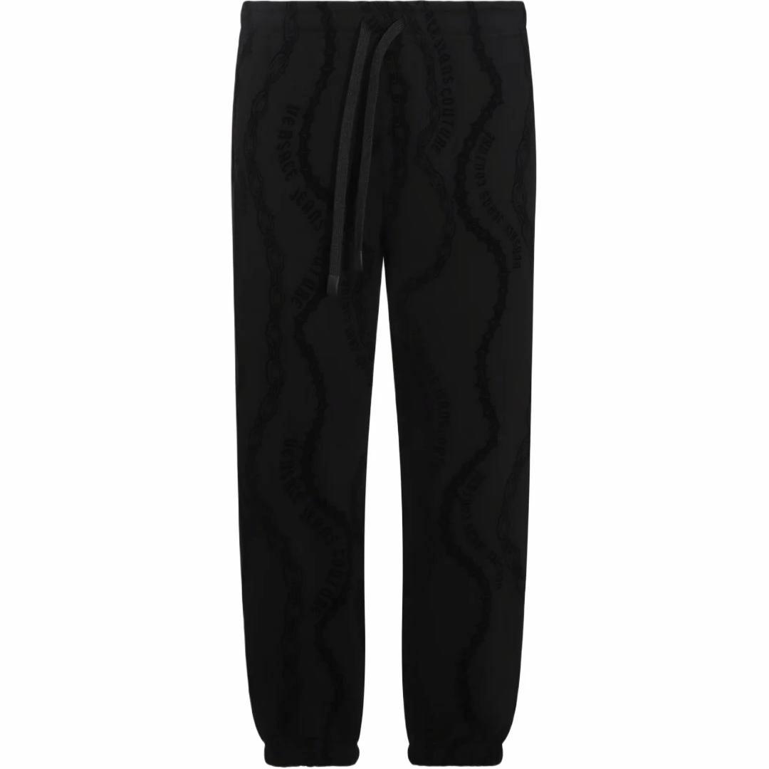 Мужские штаны Versace Jeans Couture Спортивные брюки на шнурке (черные)