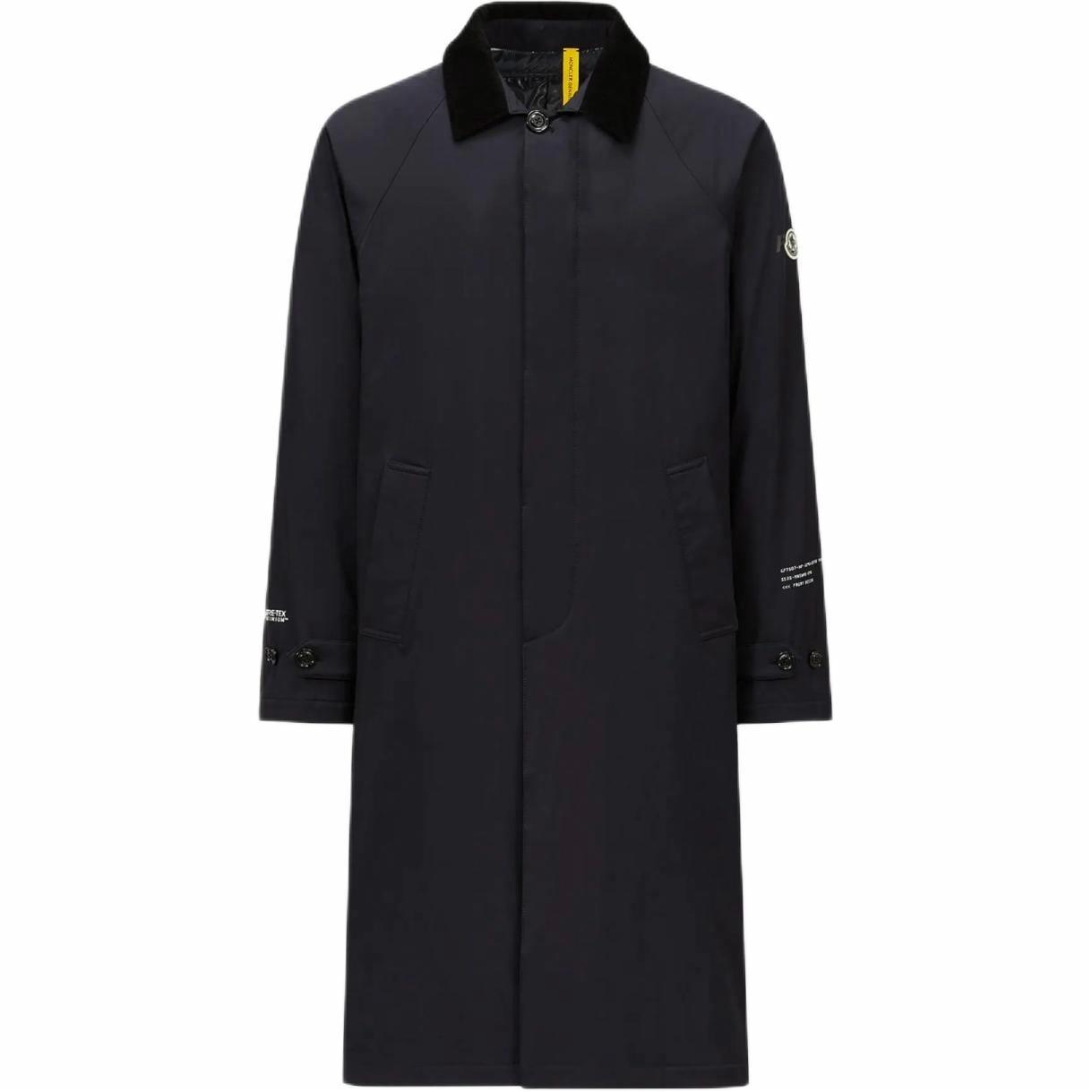Мужской плащ MONCLER GENIUS x FRGMT SS25 (темно-синий)