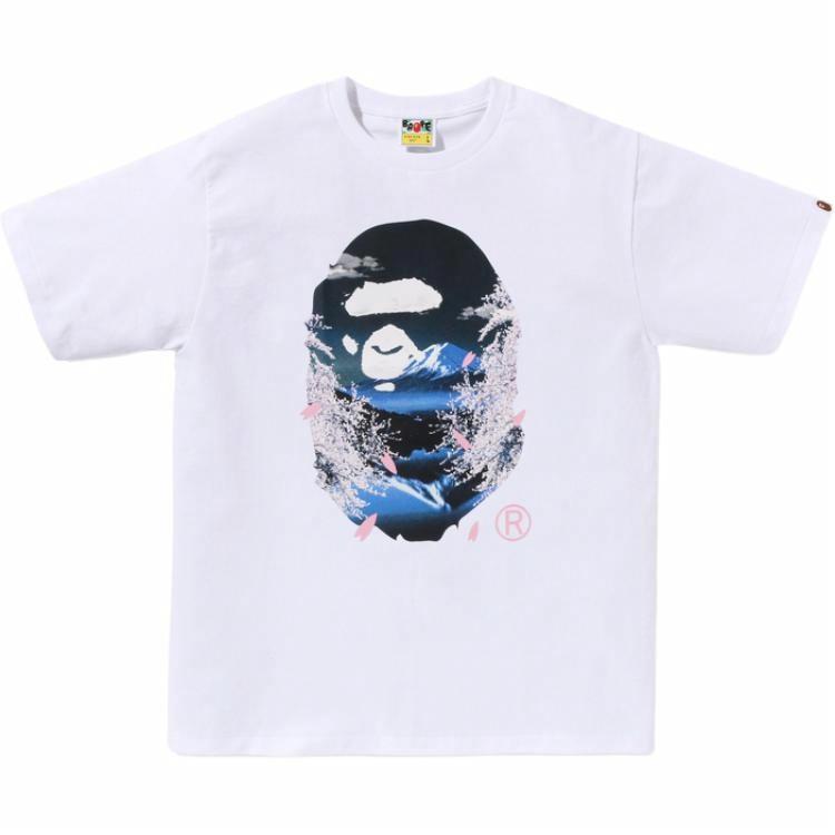 Мужская футболка A BATHING APE SAKURA (черная)