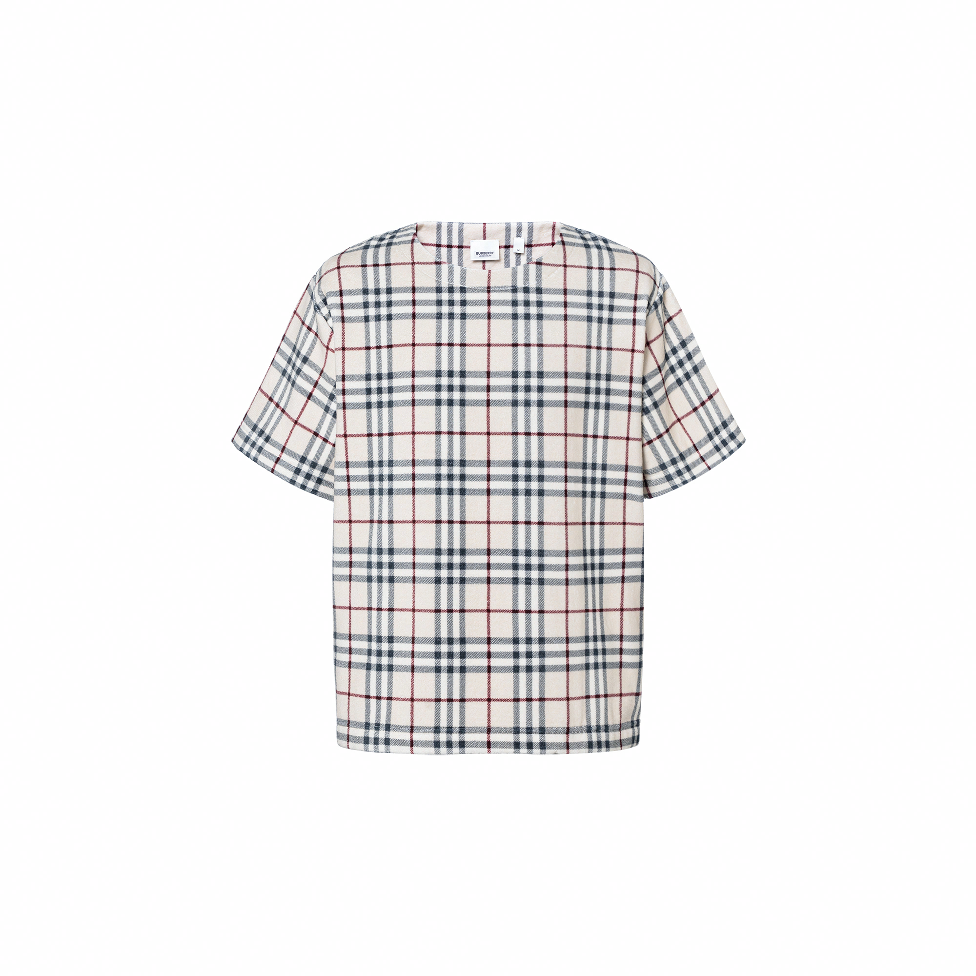 Мужская футболка Burberry В клетку (каменная)