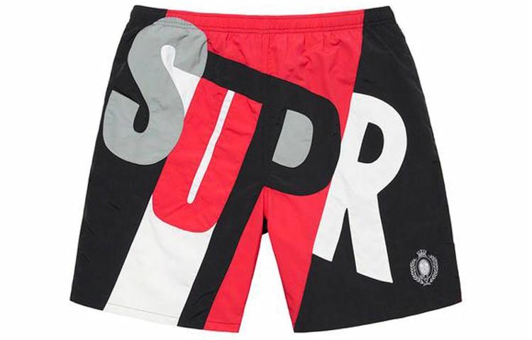 Шорты Supreme Big Letter Water (разноцветные)