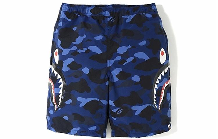 Шорты A BATHING APE Color Camo (синие)