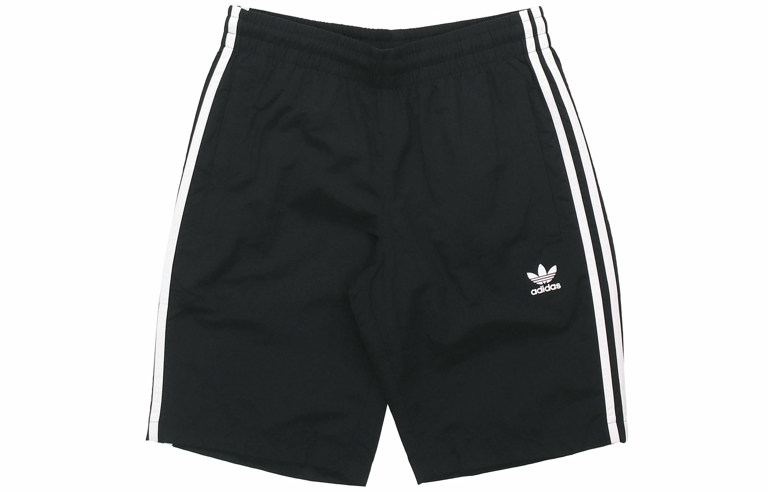 Мужские шорты adidas originals 3-Stripes (черные) — фото 1