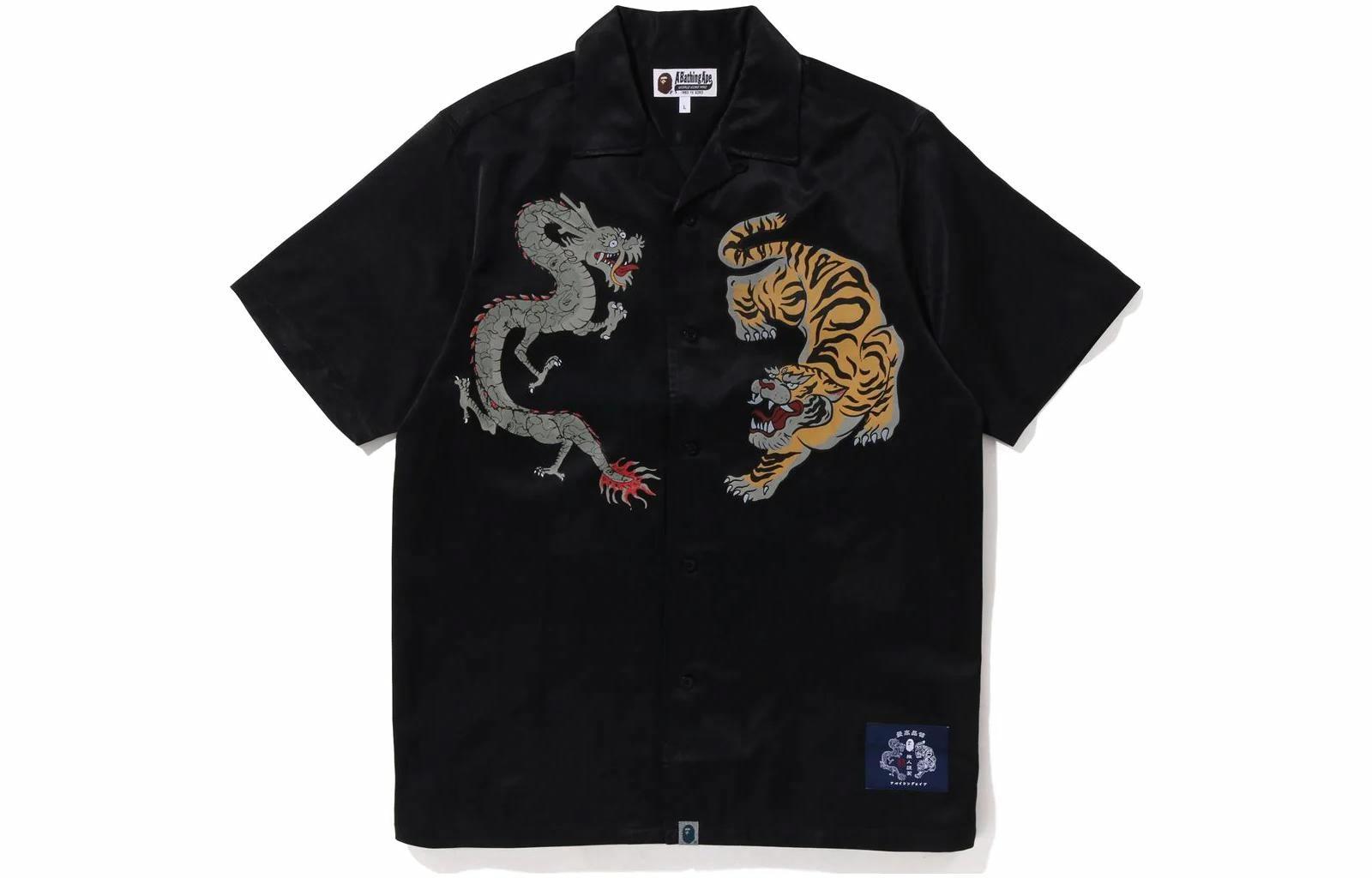 Мужская рубашка A BATHING APE Bape (черная)
