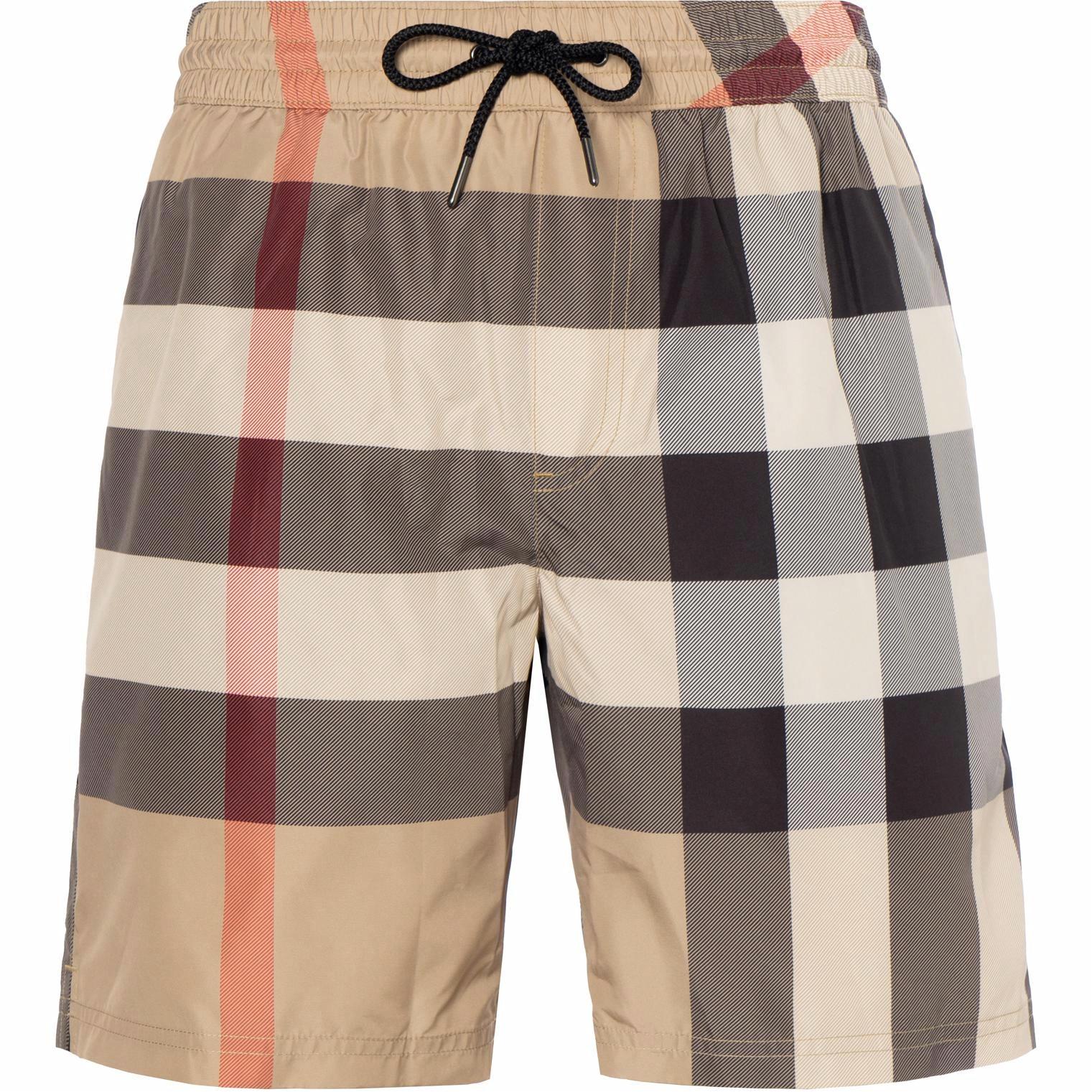 Мужские шорты Burberry Check (хаки)