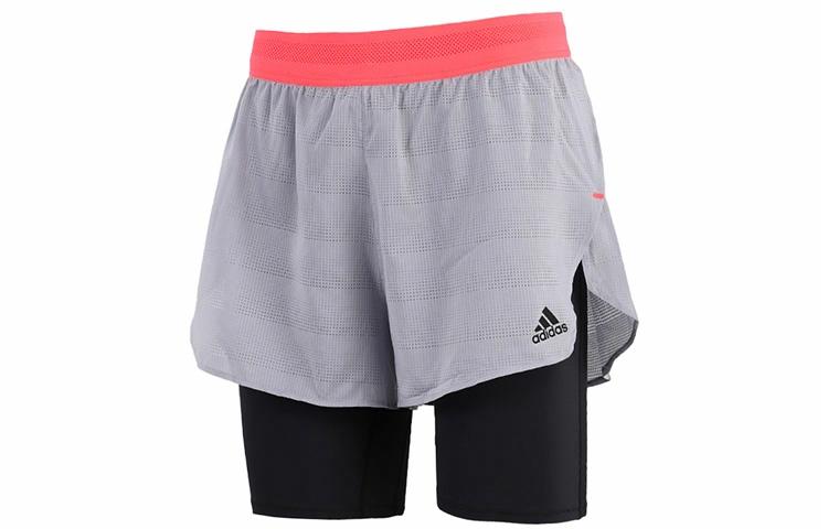 Мужские шорты adidas (серо-черные) — фото 1