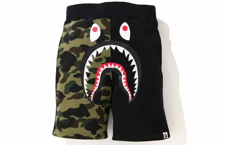 Мужские шорты A BATHING APE (черно-серые)