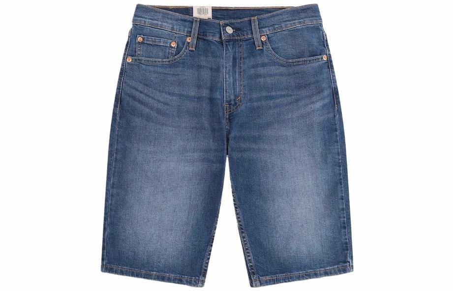 Мужские шорты Levi's джинсовые свободного кроя (синие)
