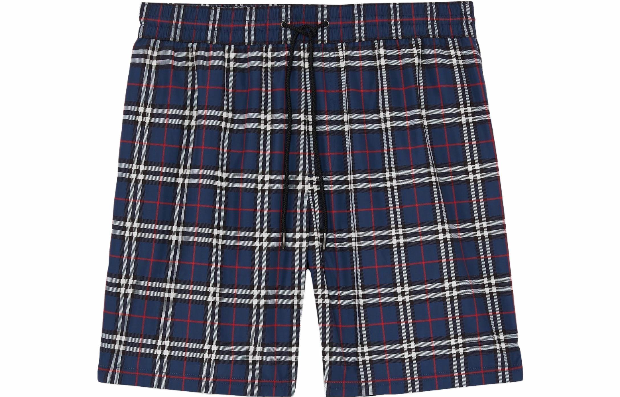 Мужские шорты Burberry Check Sand Short (темно-синие)