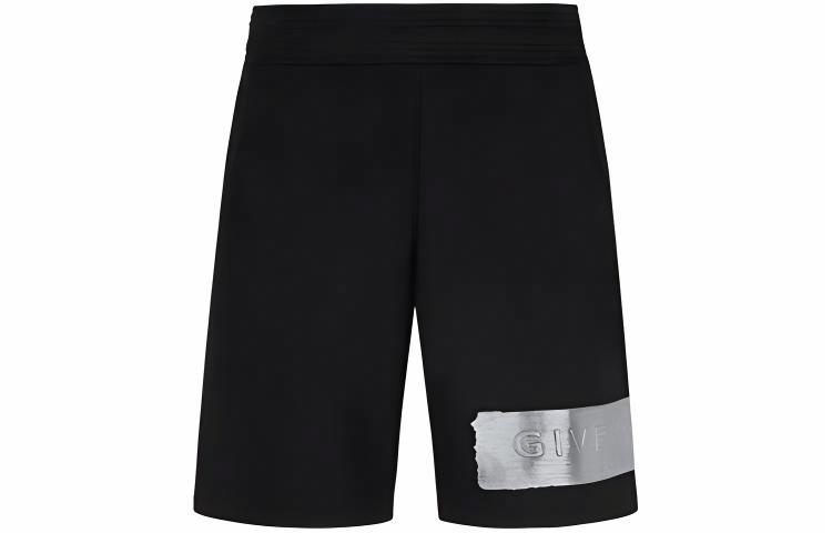 Мужские шорты Givenchy SS21 Logo Shorts (черные)