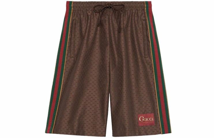 Мужские штаны Gucci 623220-XJCKV-2178 (коричневые) — фото 1
