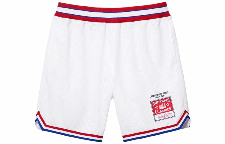 Шорты Supreme Week 15 x Mitchell & Ness Basketball Short (черно-красные)