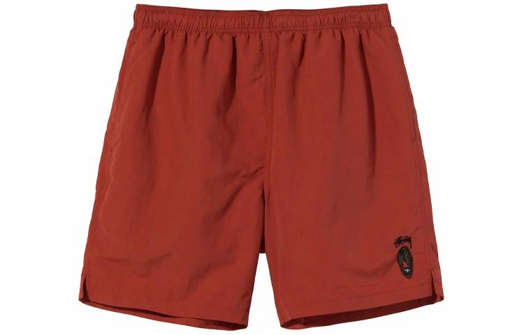 Шорты Stussy Mask Water Short (черные с принтом) — фото 1
