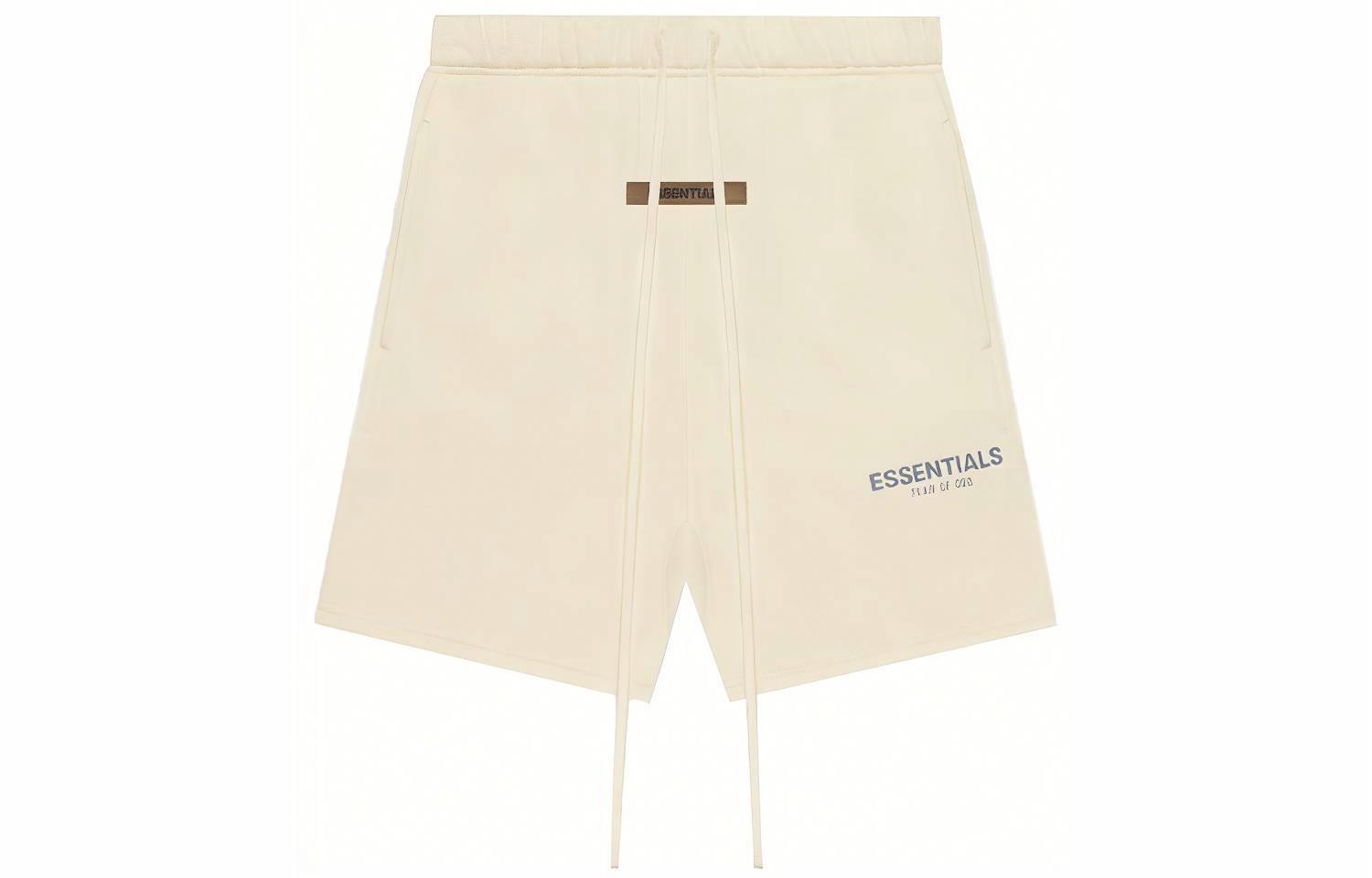 Худи Fear of God Essentials SS21 Sweatshort (кремовое)