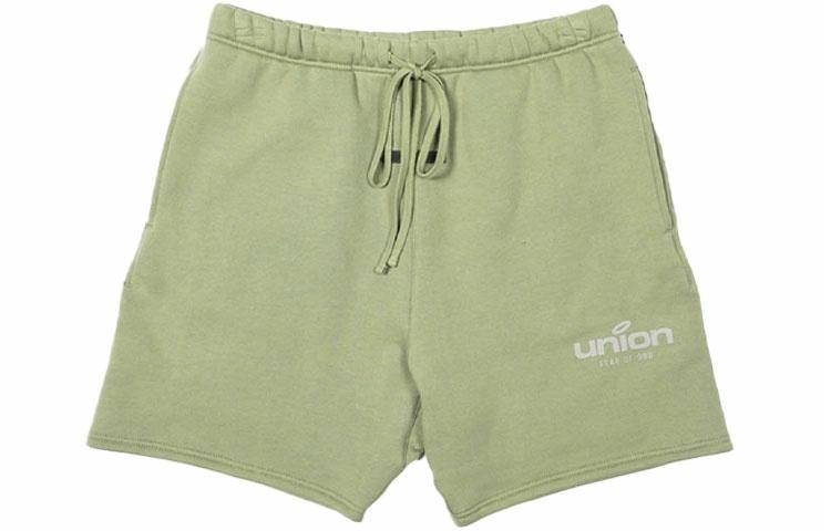Шорты Fear of God Essentials x Union LA (зеленые)