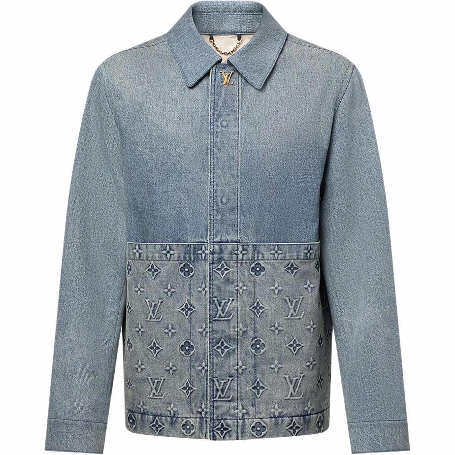 Мужская куртка Louis Vuitton SS25 Denim Jacket (синяя)