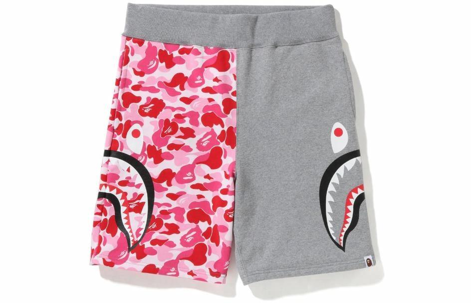 Мужские шорты A BATHING APE Abc Camo Side Shark (разноцветные)