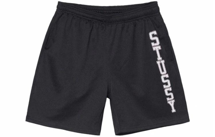 Мужские шорты Stussy Collegiate Mesh Short (черные)