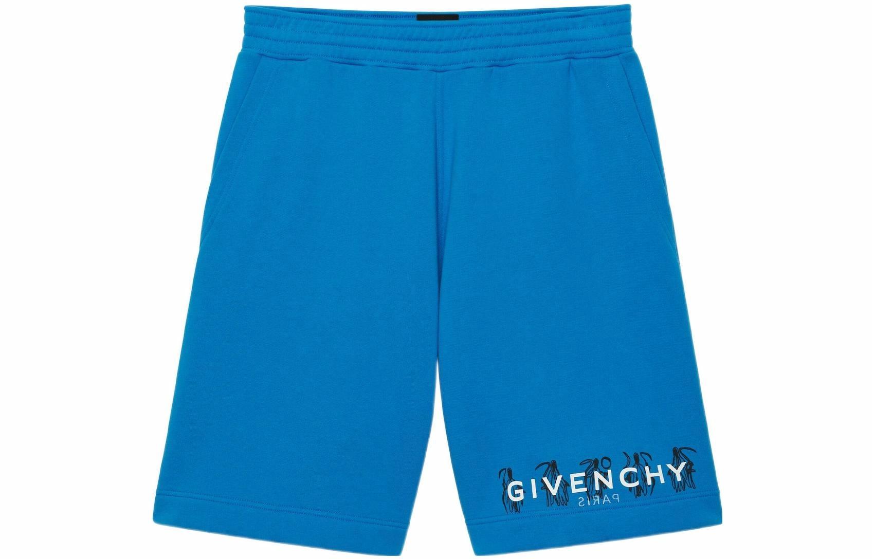 Мужские шорты Givenchy GIVENCHY Josh Smith SS22 Logo (синие)