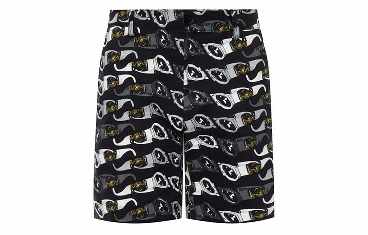 Мужские шорты Versace SS22 All-Over Print (черные)