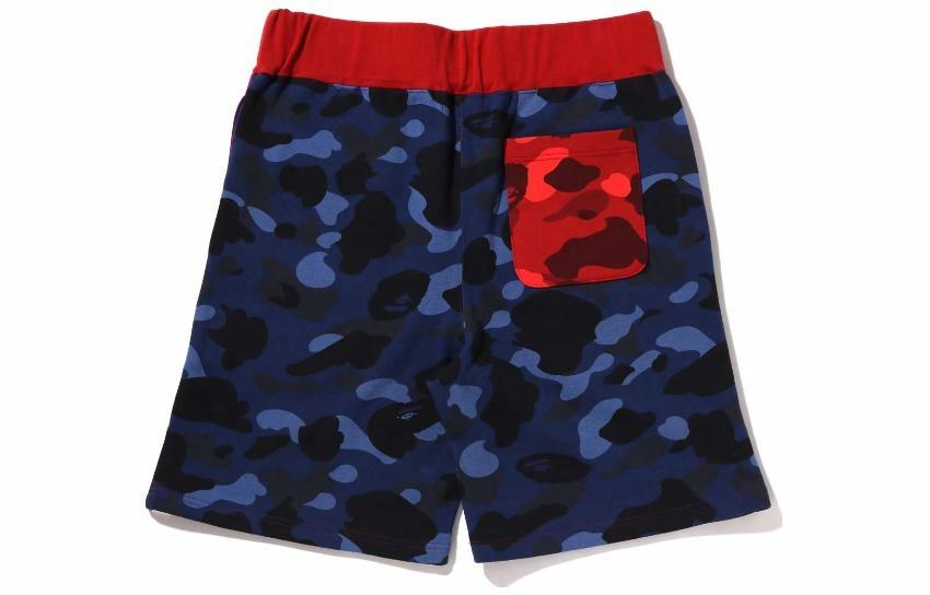 Мужские шорты A BATHING APE Crazy Camo Shark Sweat Shorts (камуфляжные)