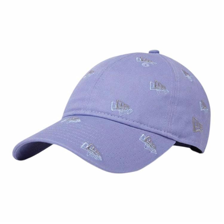 Кепка New Era с логотипами (фиолетовая)