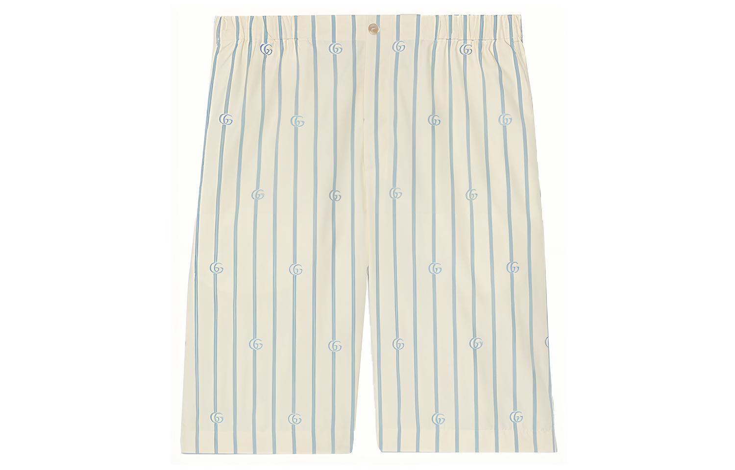 GUCCI Gucci, shorts, with your logo imprint, ivory