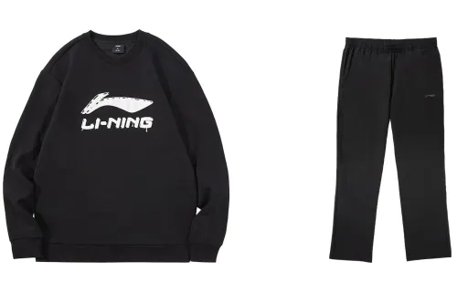 Li Ning Casual Sportswear Men's Crew Neck Moderate