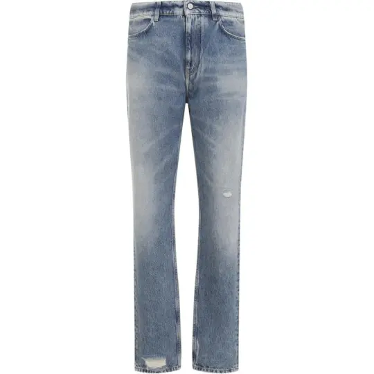 Givenchy Logo Embroidered Distressed Jeans