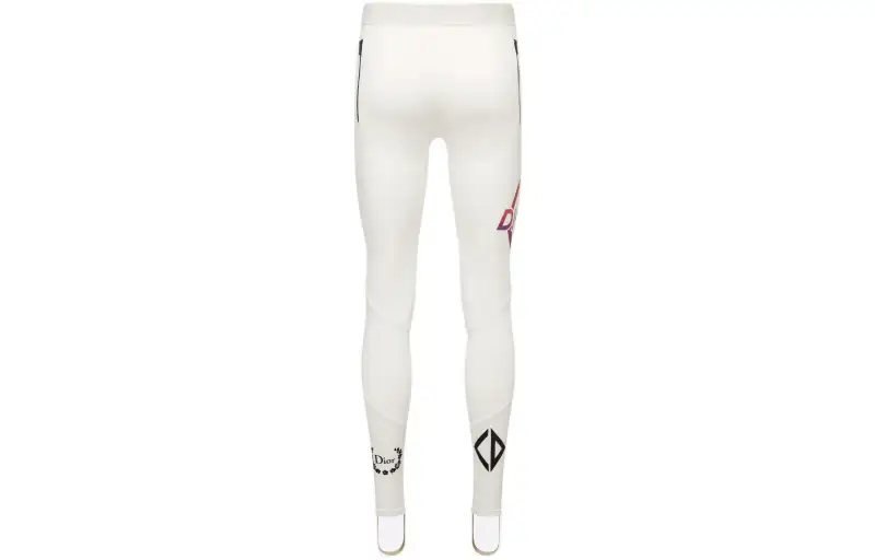 DIOR Ski Pants Men's White Straight Fit