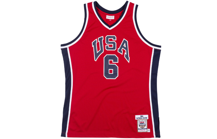 Mitchell Ness Basketball Jersey Unisex Red