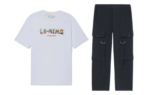 Li Ning Casual Sportswear Men's Crew Neck Moderate