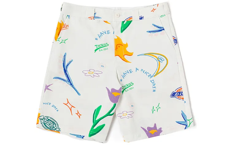 Dickies Casual Shorts Men's White Moderate