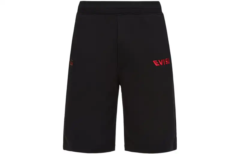 EVISU Casual Shorts Men's Black Moderate