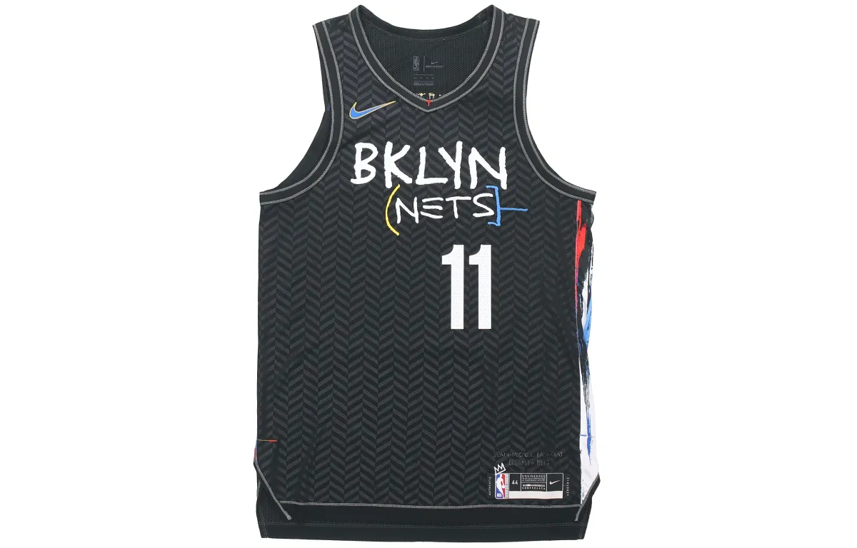 Nike NBA Basketball Jerseys Men's Black Moderate Straight Fit