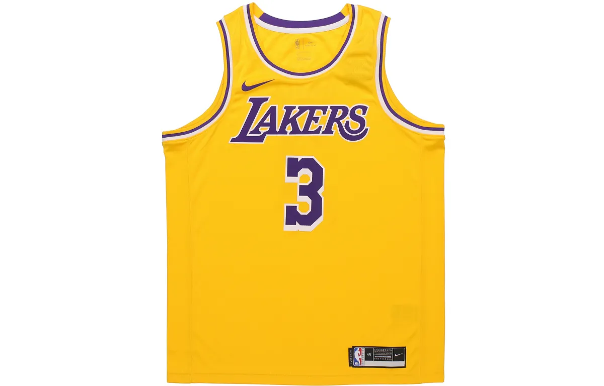 Nike Los Angeles Lakers Basketball Jersey Men's Yellow