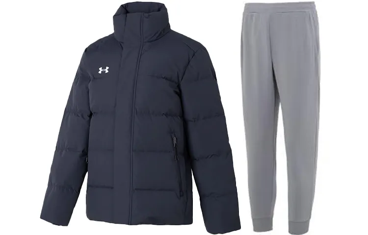 Under Armour Casual Sportswear Sets Men's Stand Collar Moderate
