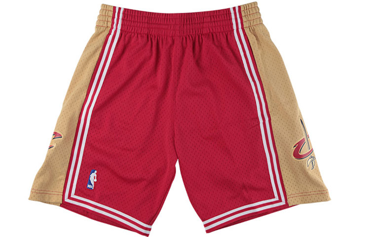 Mitchell Ness Basketball Shorts Unisex Burgundy