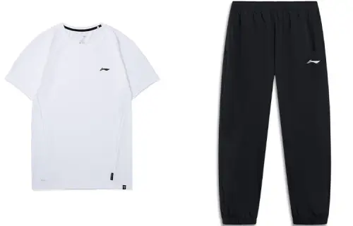 Li Ning Casual Sportswear Men's Crew Neck Moderate