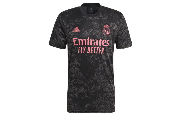 Adidas, football sports football uniform, black short sleeve T-shirt for men and women