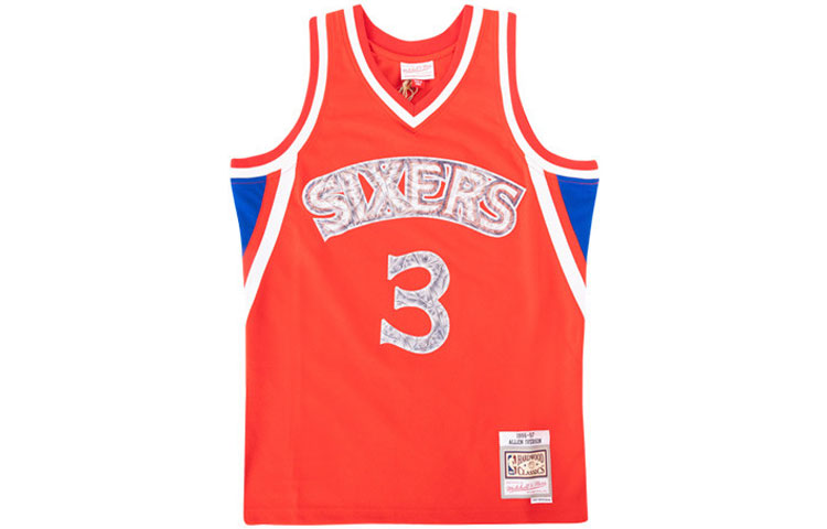 Mitchell Ness Basketball Jersey Men's Red