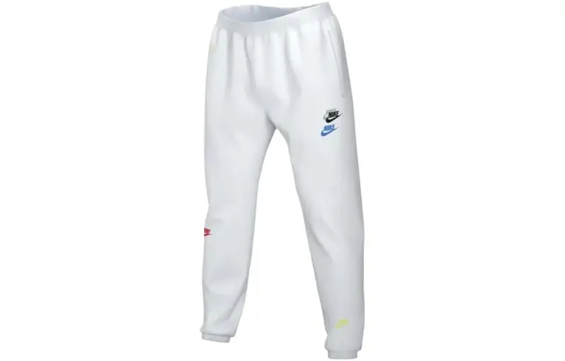 Nike Casual Pants Men's White Moderate Cuffed Pants