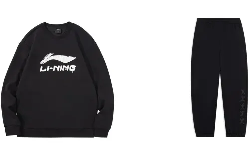 Li Ning Casual Sportswear Men's Crew Neck Moderate
