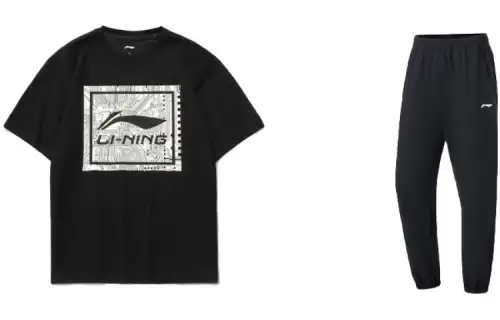 Li Ning Sports Fashion Collection Casual Sportswear Men's Crew Neck Moderate